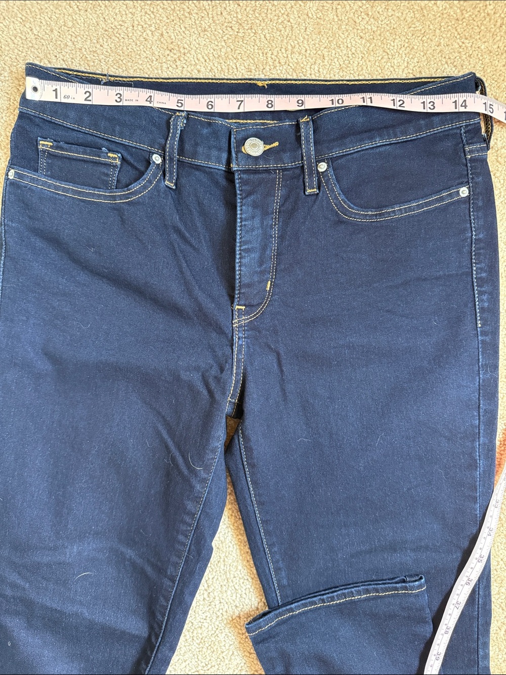 Levi’s Ladies 312 Shaping Slim Deep Indigo Dark Wash Jeans.  Size W29 L32 - Picture 7 of 10